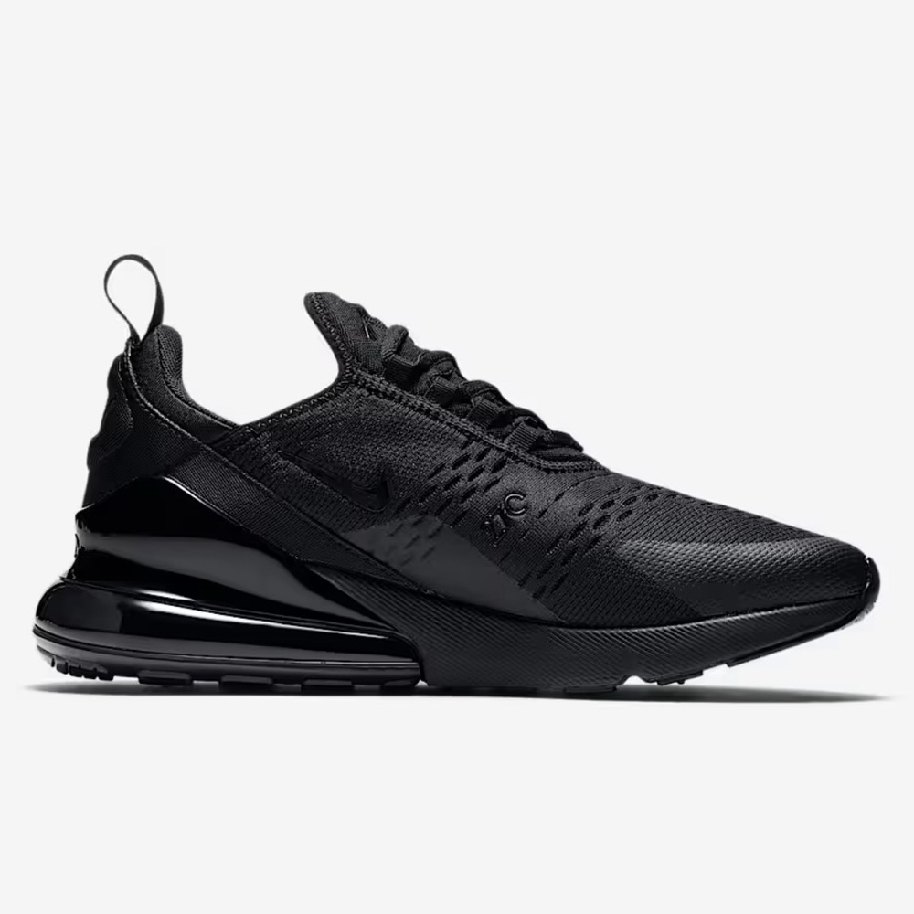 Nike Air Max 270 Triple Black Shoes
Sizes 12.5 - Picture 3 of 11